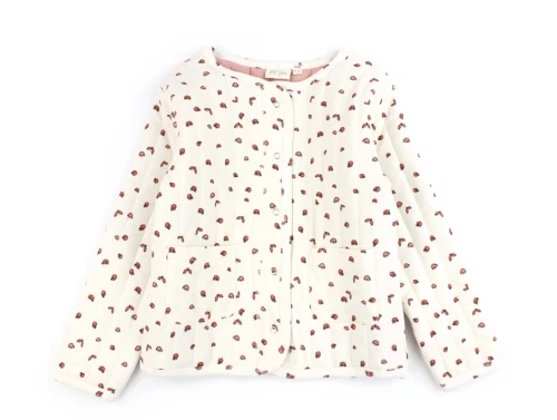 Petit Piao ladybug quilted overgangsjakke